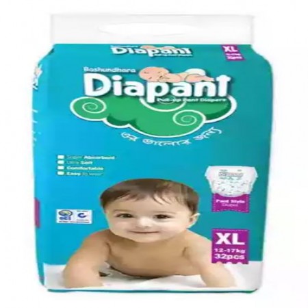 Bashundhara Diapant Baby Diaper XL 12-17 kg